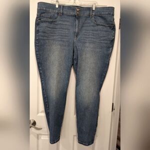 Lane Bryant Tighter Tummy High-Rise Straight Stretch Comfortable Blue Jean Sz 26
